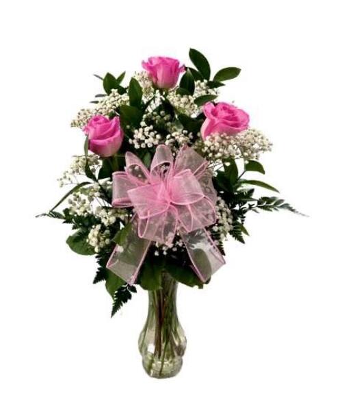 Pink Roses from Rogers Florist, your flower shop in Meridian, MS