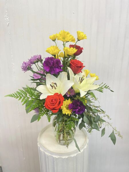 Cheerful Gift Bouquet from Rogers Florist, your flower shop in Meridian, MS