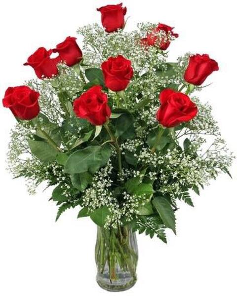 Long-Stem Red Roses from Rogers Florist, your flower shop in Meridian, MS