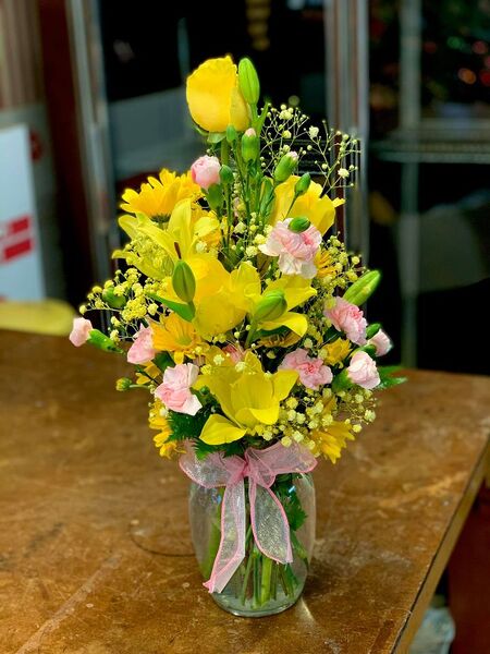 Cheerful in Yellows from Rogers Florist, your flower shop in Meridian, MS