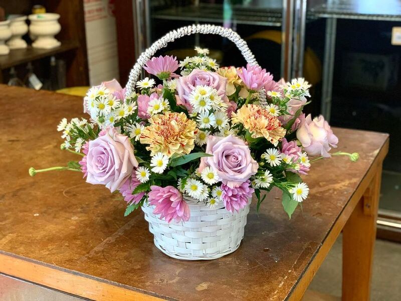 Basket of Love from Rogers Florist, your flower shop in Meridian, MS