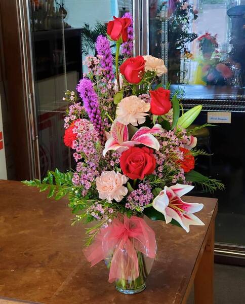 Valentines Mixed2 from Rogers Florist, your flower shop in Meridian, MS