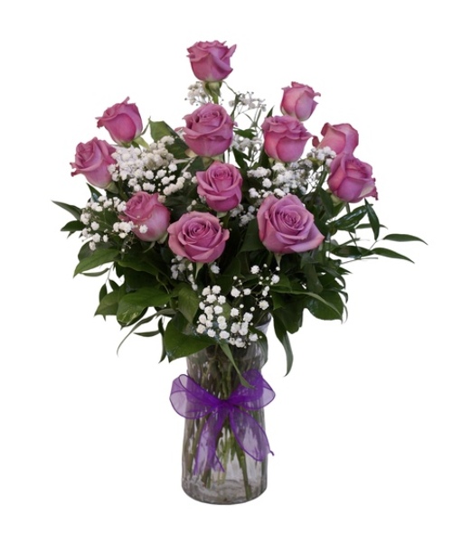 Dozen Lavender Roses from Rogers Florist, your flower shop in Meridian, MS