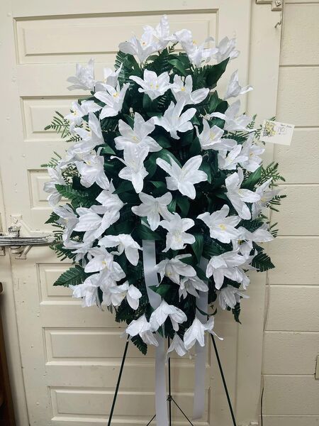 Artificial Flower AllWhite from Rogers Florist, your flower shop in Meridian, MS