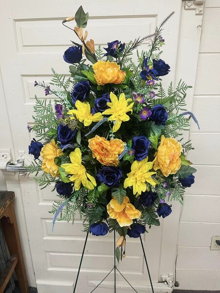 Artificial Flower Funeral from Rogers Florist, your flower shop in Meridian, MS