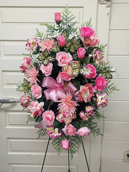 Artificial Flower Pinks from Rogers Florist, your flower shop in Meridian, MS