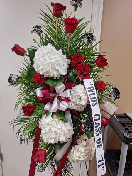 Standing Spray from Rogers Florist, your flower shop in Meridian, MS
